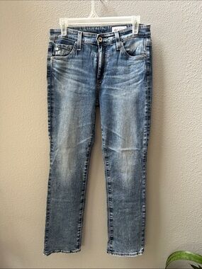 Ag Adriano Goldschmmied “Mari Crop” Straight Jeans 25R